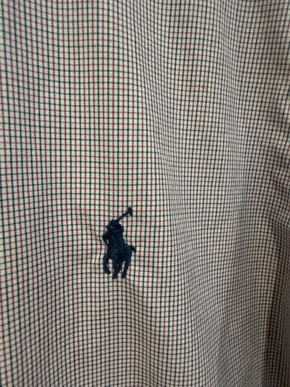 Polo by Ralph Lauren Men's blue and red Micro-Check Dress Shirt